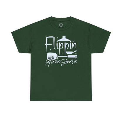 Flippin' Awesome Cooking T-Shirt – Funny Chef Pancake Spatula Tee