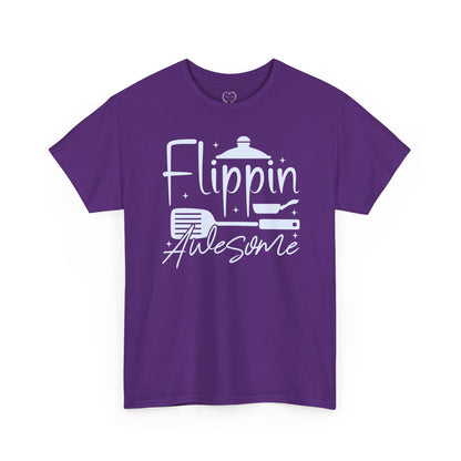 Flippin' Awesome Cooking T-Shirt – Funny Chef Pancake Spatula Tee