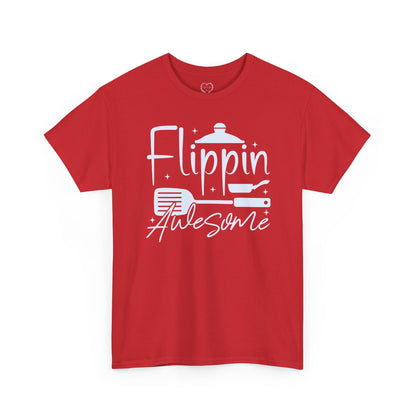 Flippin' Awesome Cooking T-Shirt – Funny Chef Pancake Spatula Tee