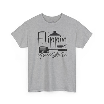 Flippin' Awesome Kitchen Tee — Funny Chef Pancake Flipping Shirt