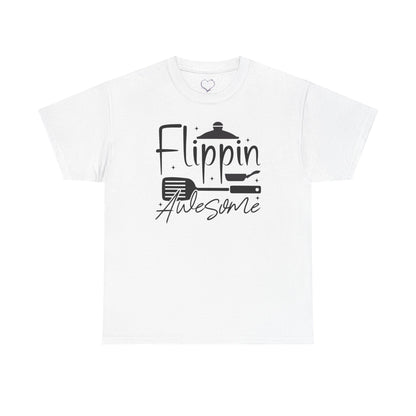 Flippin' Awesome Kitchen Tee — Funny Chef Pancake Flipping Shirt
