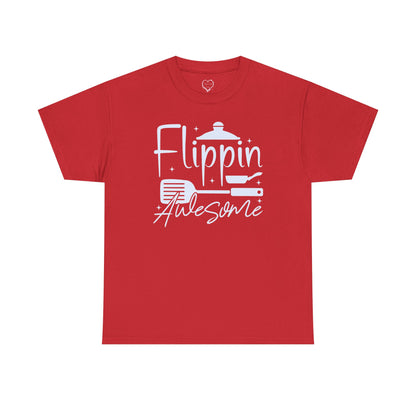 Flippin' Awesome Cooking T-Shirt – Funny Chef Pancake Spatula Tee
