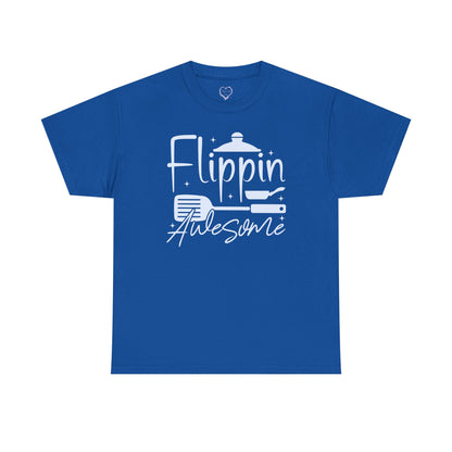 Flippin' Awesome Cooking T-Shirt – Funny Chef Pancake Spatula Tee