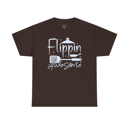 Flippin' Awesome Cooking T-Shirt – Funny Chef Pancake Spatula Tee