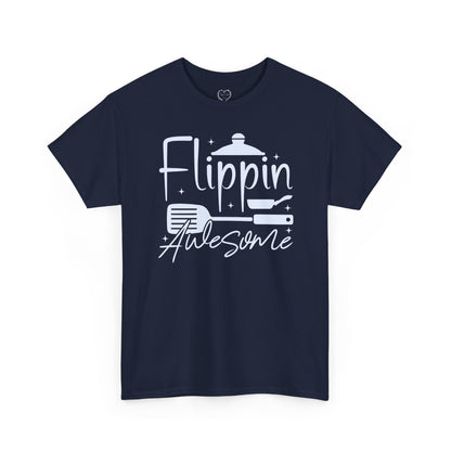Flippin' Awesome Cooking T-Shirt – Funny Chef Pancake Spatula Tee