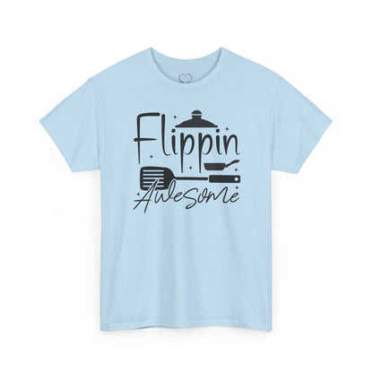 Flippin' Awesome Kitchen Tee — Funny Chef Pancake Flipping Shirt