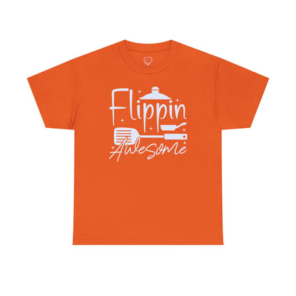 Flippin' Awesome Cooking T-Shirt – Funny Chef Pancake Spatula Tee