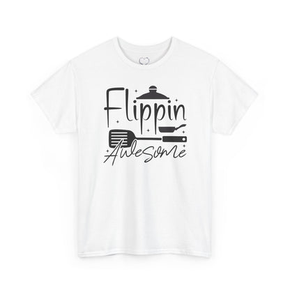 Flippin' Awesome Kitchen Tee — Funny Chef Pancake Flipping Shirt