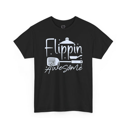 Flippin' Awesome Cooking T-Shirt – Funny Chef Pancake Spatula Tee