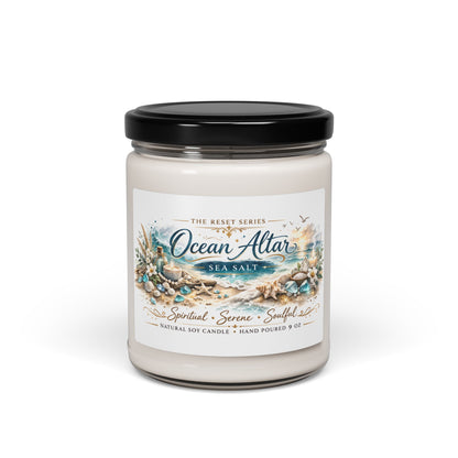 Ocean Altar Sea Salt Soy Candle — 9 oz Scented Jar