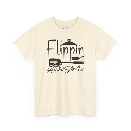 Flippin' Awesome Kitchen Tee — Funny Chef Pancake Flipping Shirt
