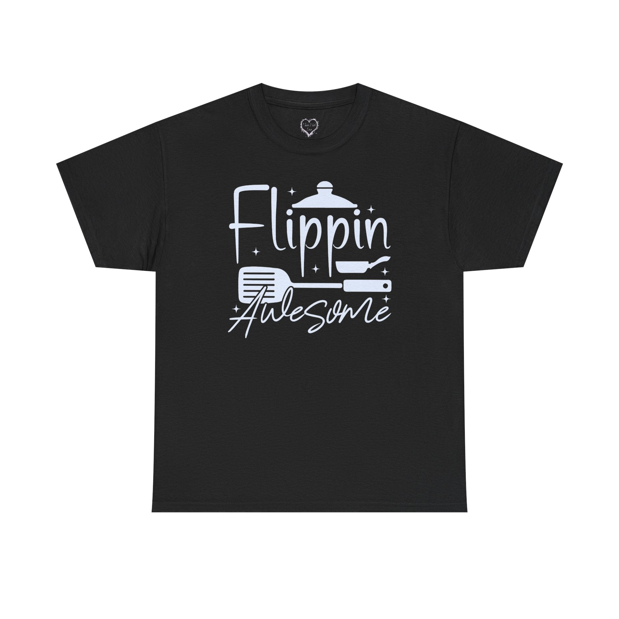 Flippin' Awesome Cooking T-Shirt – Funny Chef Pancake Spatula Tee