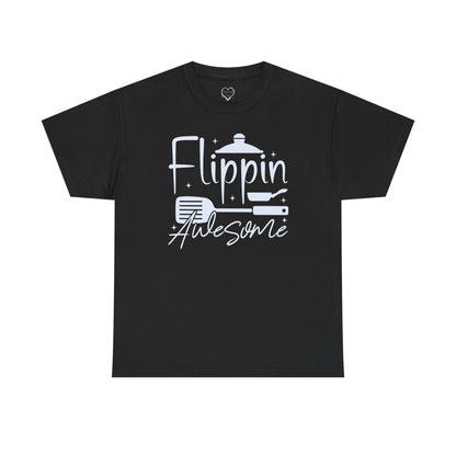 Flippin' Awesome Cooking T-Shirt – Funny Chef Pancake Spatula Tee
