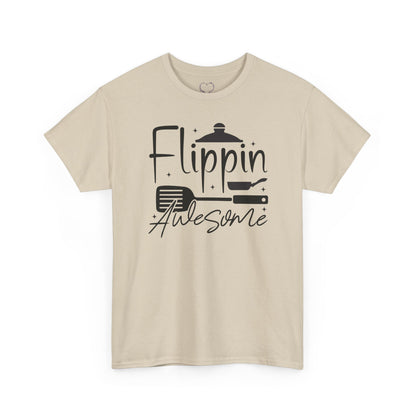Flippin' Awesome Kitchen Tee — Funny Chef Pancake Flipping Shirt