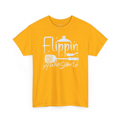 Flippin' Awesome Cooking T-Shirt – Funny Chef Pancake Spatula Tee