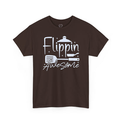 Flippin' Awesome Cooking T-Shirt – Funny Chef Pancake Spatula Tee