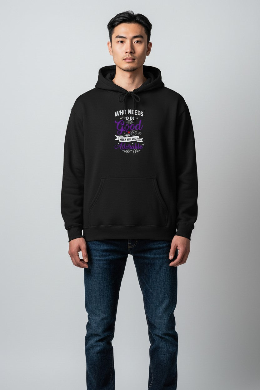 Good & Adorable Hoodie — Cute Positive Message Pullover