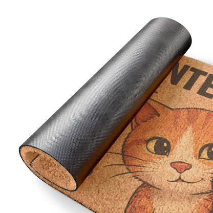 Charming cat-themed welcome mat featuring a “You May Enter” message, adding warmth and personality to your entryway.