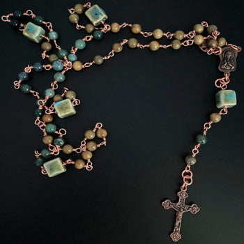 Rosary | Copper Wrapped Agate
