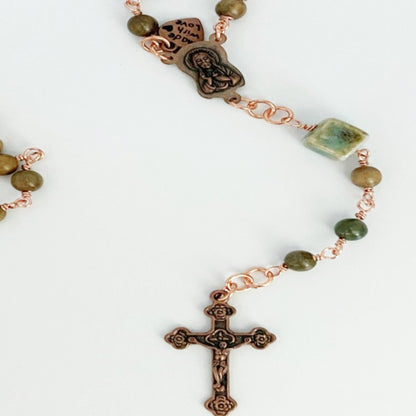 Rosary | Copper Wrapped Agate