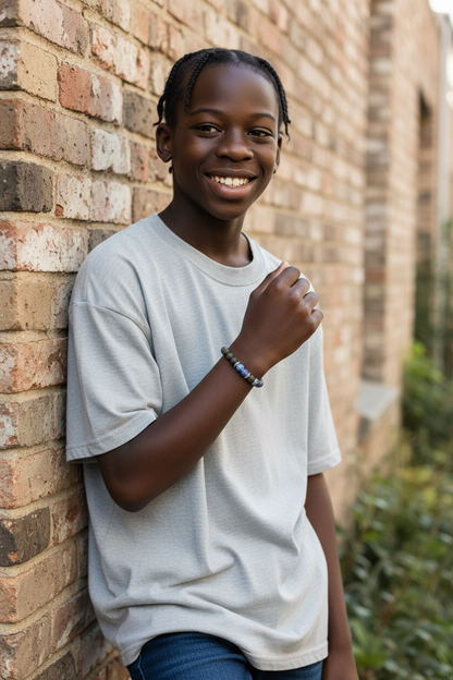 Sodalite, Hematite & Lava Stone Bracelet – Speak Your Truth with Strength & Grounding