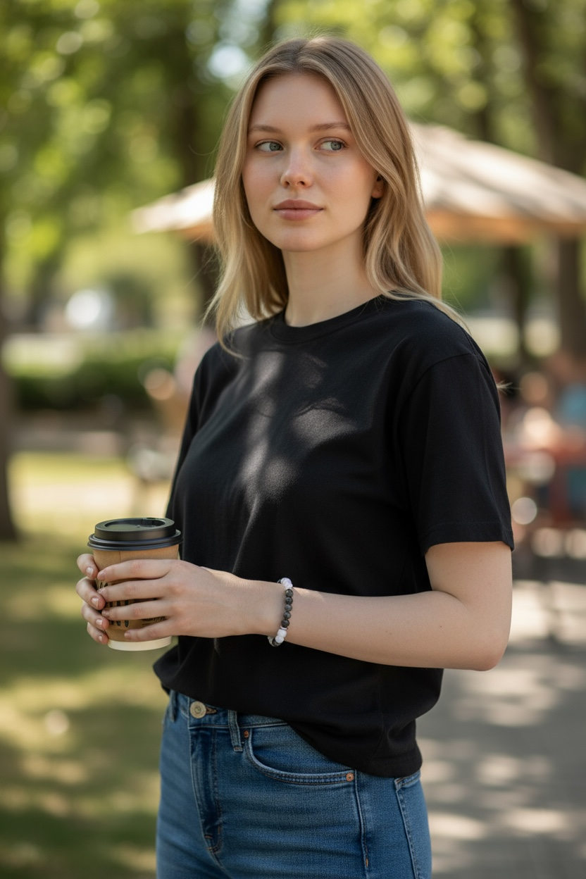Rose Quartz, Silver Obsidian & Hematite Stretch Bracelet – Heart Healing & Reflective Protection