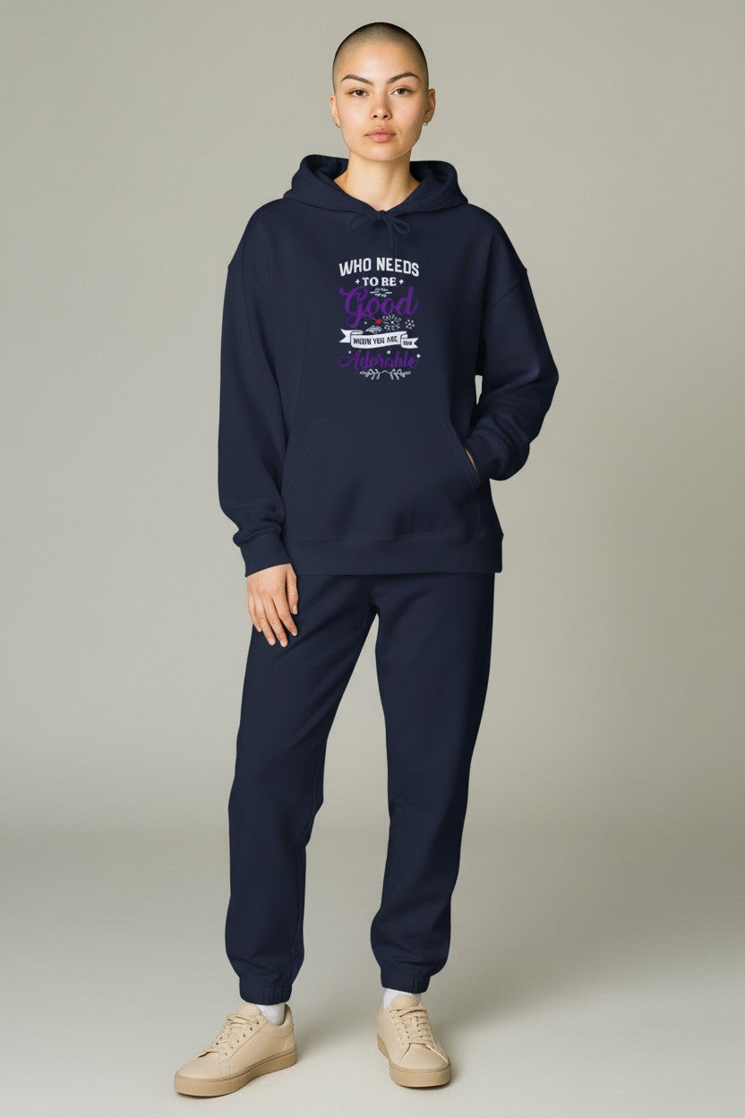 Good & Adorable Hoodie — Cute Positive Message Pullover