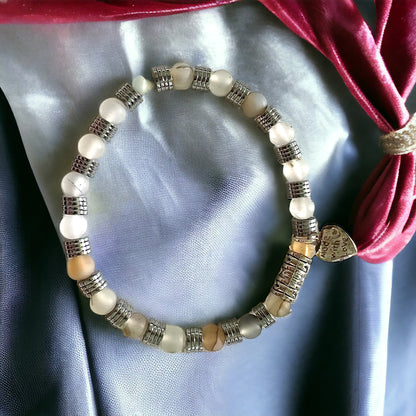 Stretch Bracelet | Montana Flower Agate