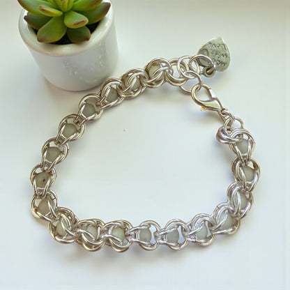 Caged Crystal Chainmaille Bracelet – Choose Your Stone, Wear Your Power
