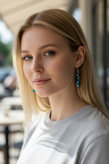Stacked Gemstone Drop Earrings – Multiple Stone Options