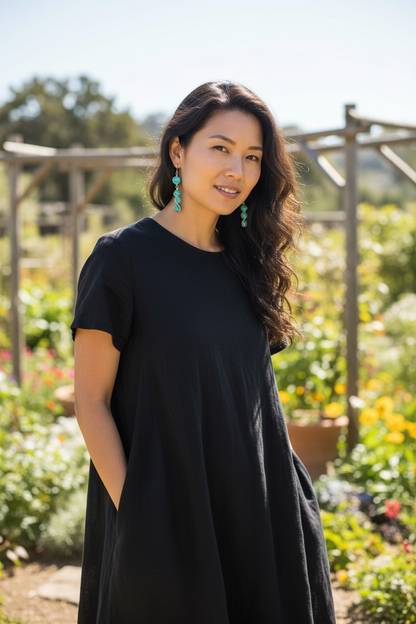 Stacked Gemstone Drop Earrings – Multiple Stone Options