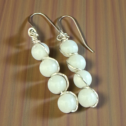 Stacked Gemstone Drop Earrings – Multiple Stone Options