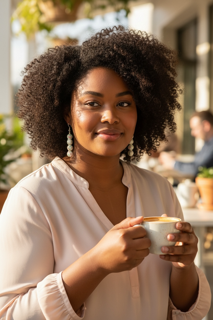 Stacked Gemstone Drop Earrings – Multiple Stone Options