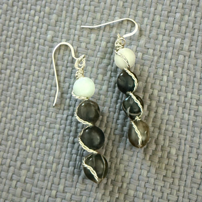 Stacked Gemstone Drop Earrings – Multiple Stone Options