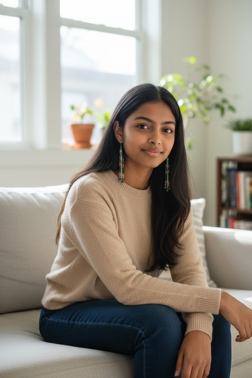 Cascading Gemstone Strand Earrings – Multiple Stone Options