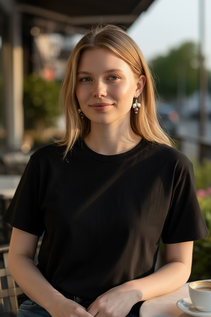 Cluster Freshwater Pearl Earrings – Wrapped Pearl Drops