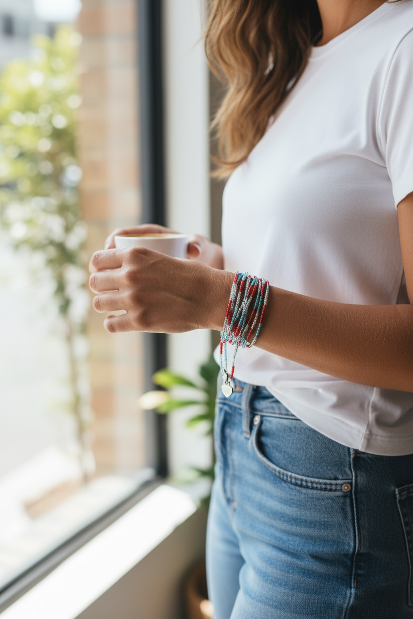 Seed Bead Wraps & Glasses Holders