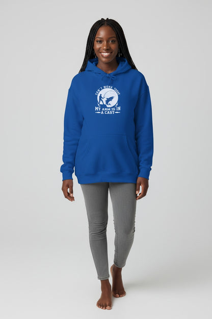 Moonlit Wolf Hoodie — My Arm Is In A Cast Hoodie