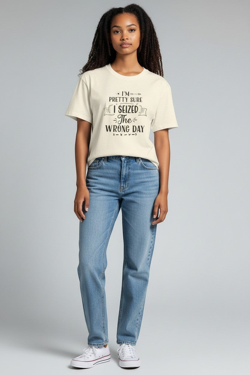 Jena Jewelry cream 100% cotton t-shirt with