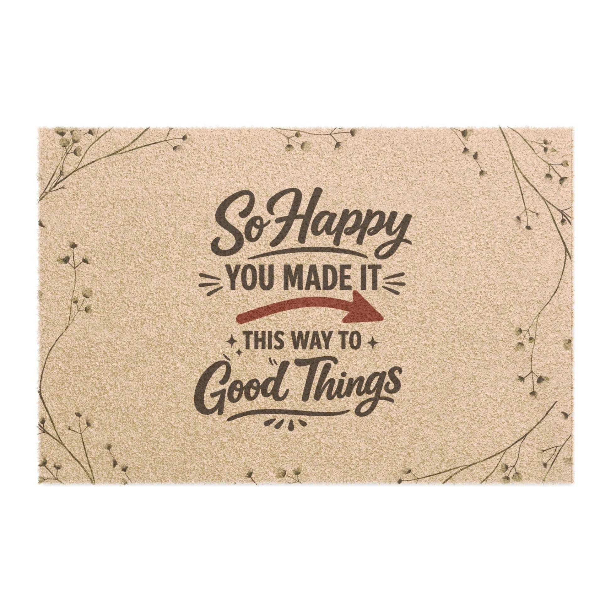 Jena Jewelry natural coir doormat with