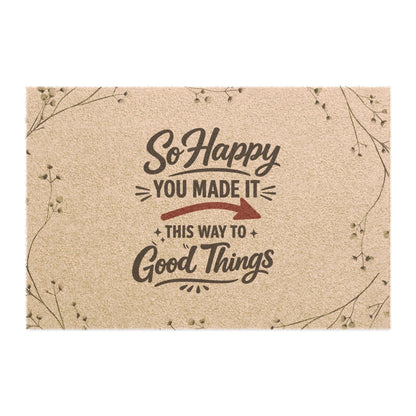 Jena Jewelry natural coir doormat with