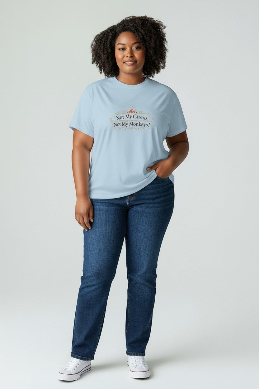 Jena Jewelry light blue cotton tee with