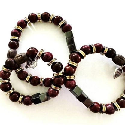 Kids Stretch | Purple Sandalwood and Hematite