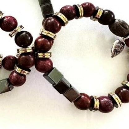 Kids Stretch | Purple Sandalwood and Hematite