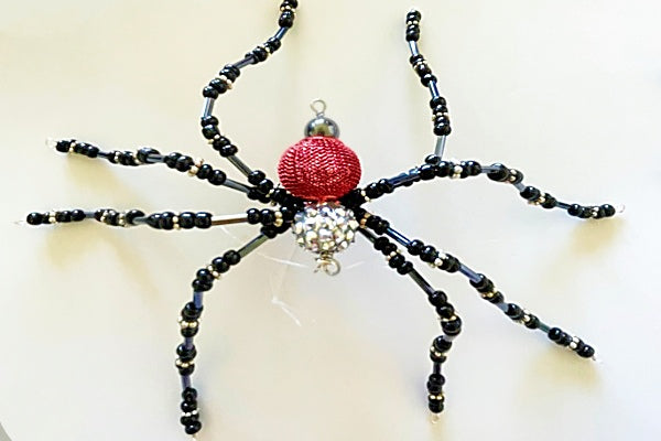 Christmas Spider | Gold, Black and Red