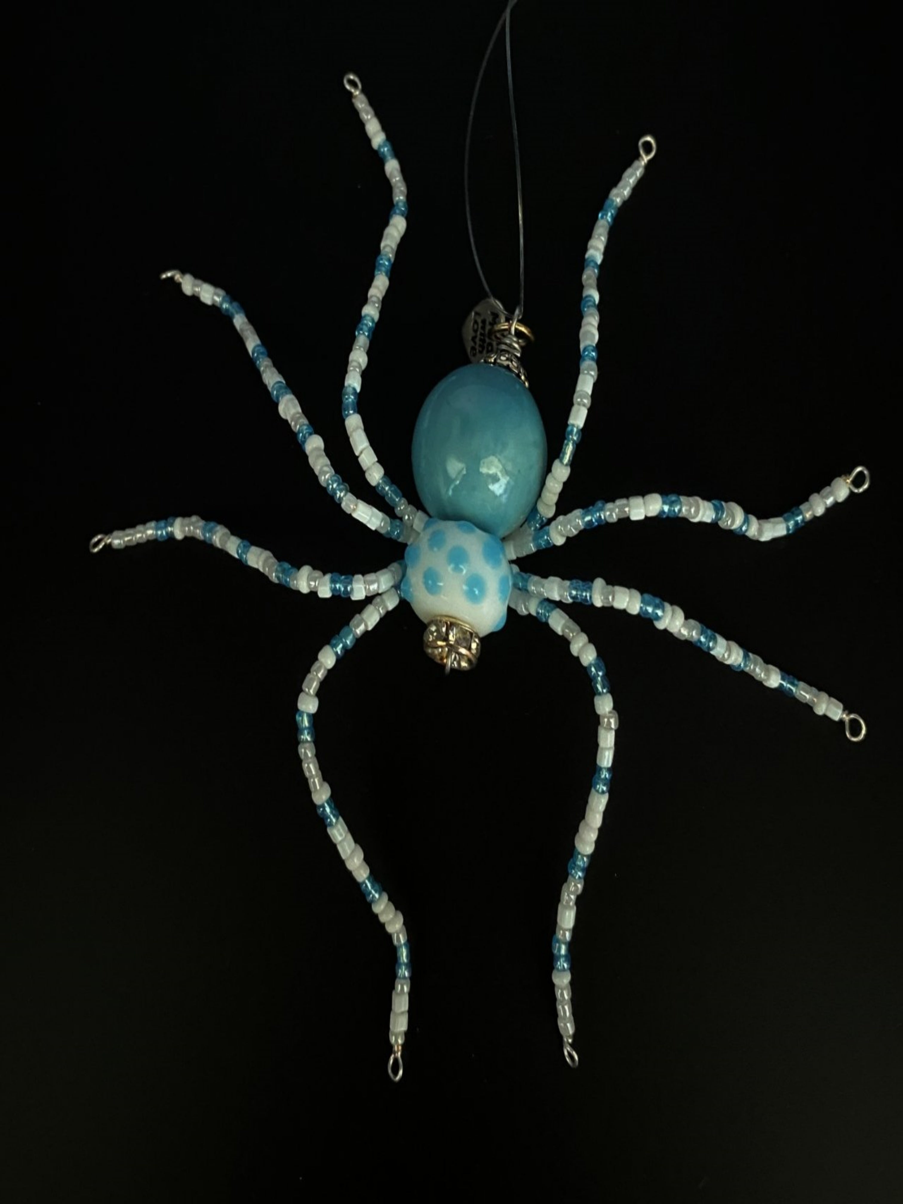 Christmas Spider | Light Blue and White