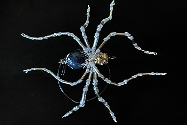 Christmas Spider | White, Blue and Gold