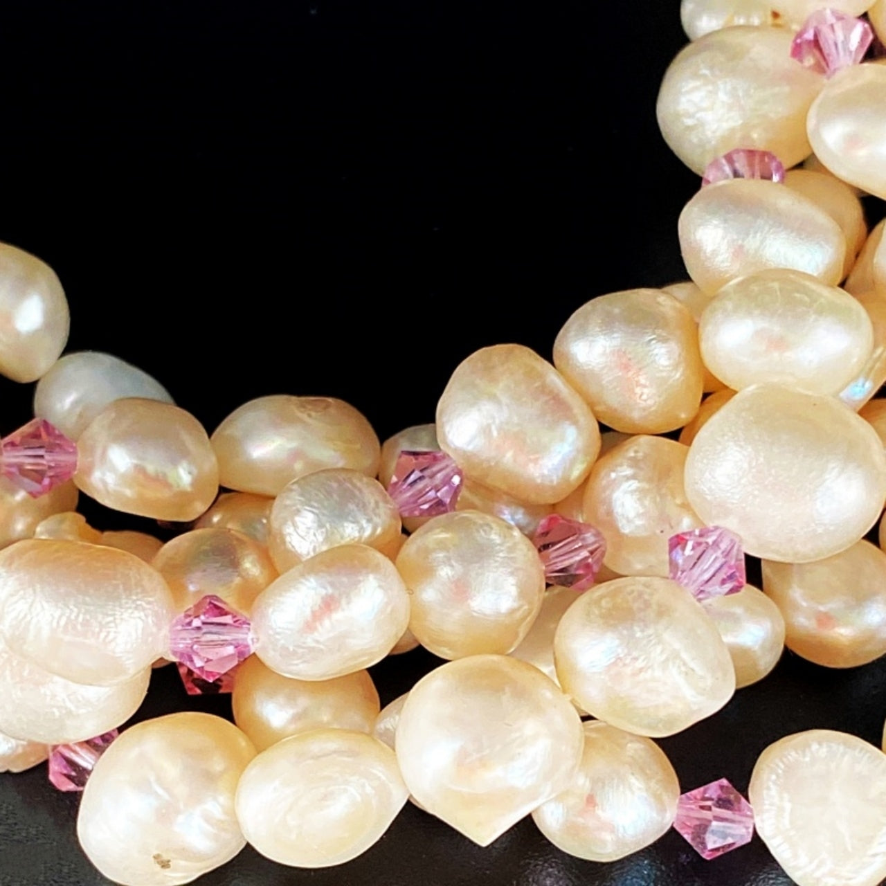 Bridal Collection Bracelet | Freshwater Pearls with Crystals